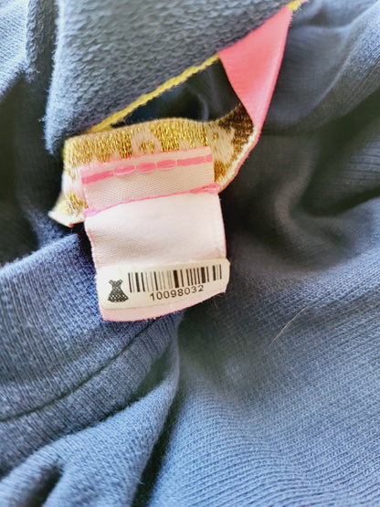 Lilly Pulitzer Puff Sleeve Embroidered Corden Sweatshirt - Floral - Navy Multi/Low Tide Navy - M