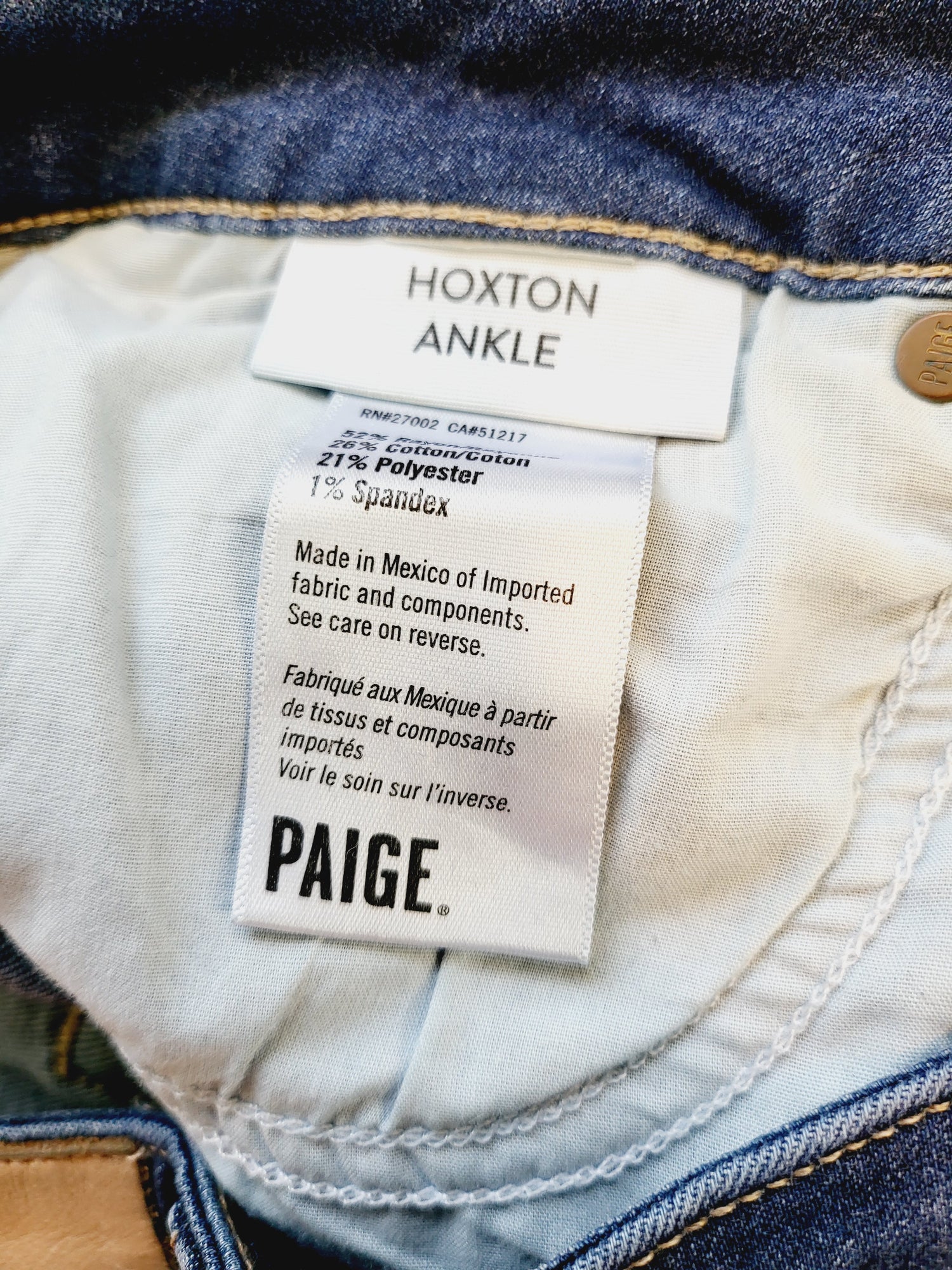 Paige Brigitte Skinny Ankle Jeans - /Blue - 29