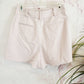 BCBG Maxazria High-Waisted Pleated Belted Shorts - /Light Pink - S