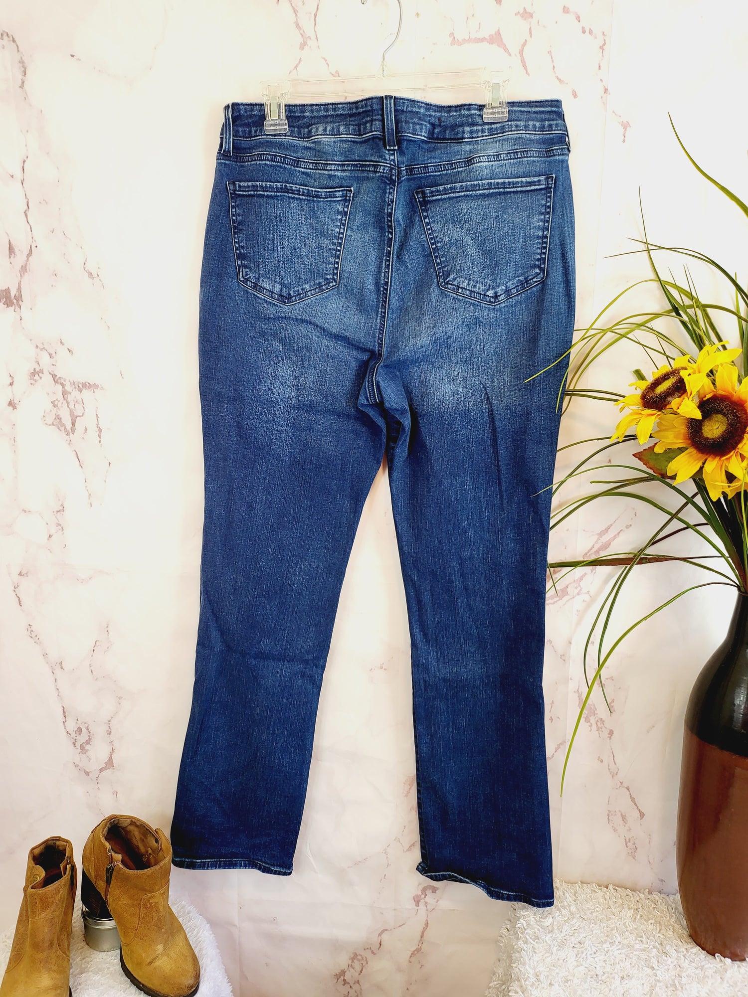 NYDJ Marilyn Straight Leg Jeans - /Blue - 14