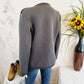 Max Studio Long Sleeve Lightweight Wool Jacket - /Gray