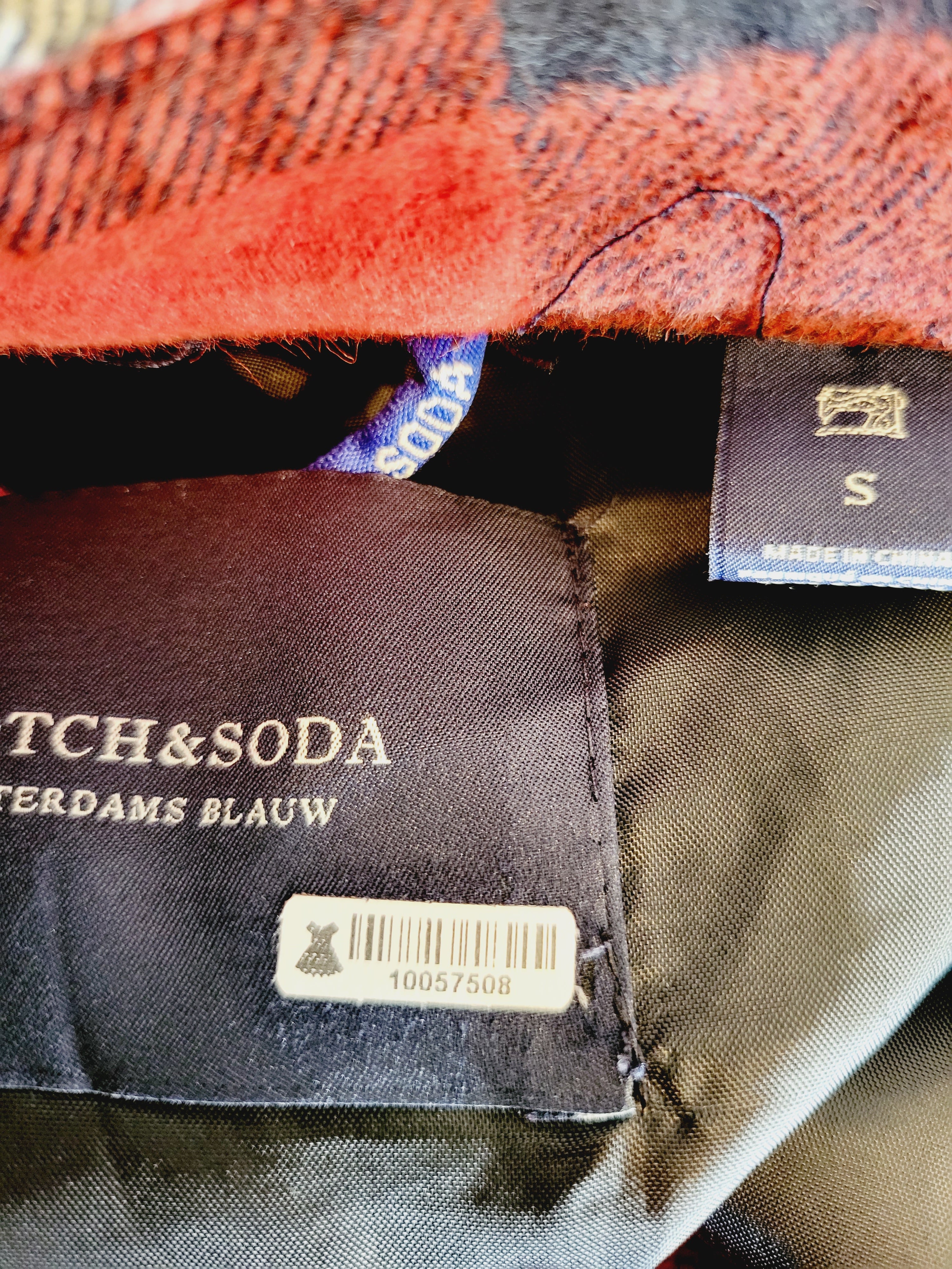 Scotch &amp; Soda Oversized Brushed Cotton Button-Down Shirt - Plaid - Red Multi/0221