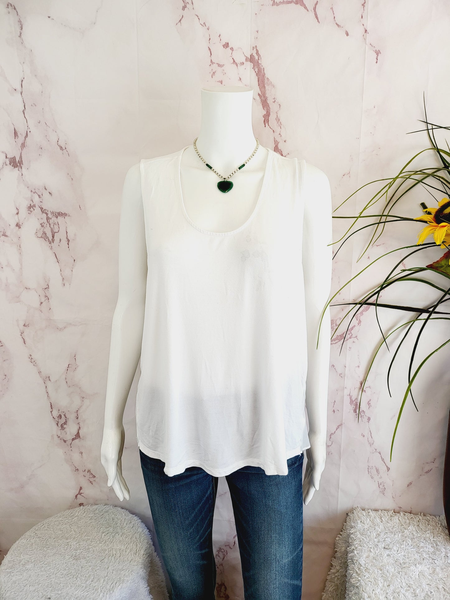 BCBGMAXAZRIA size XL ivory top