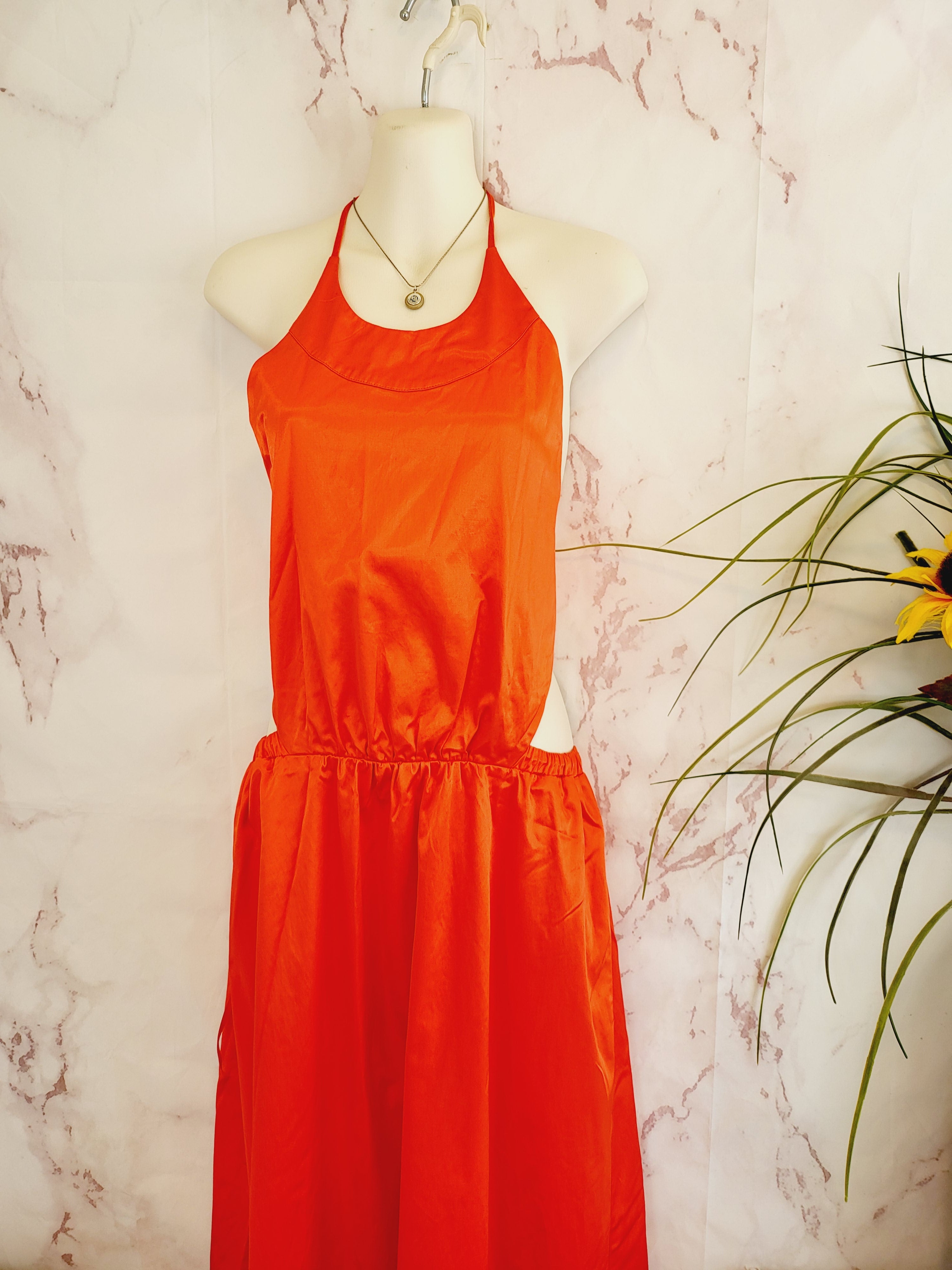 STAUD Sidney Maxi Dress - Orange