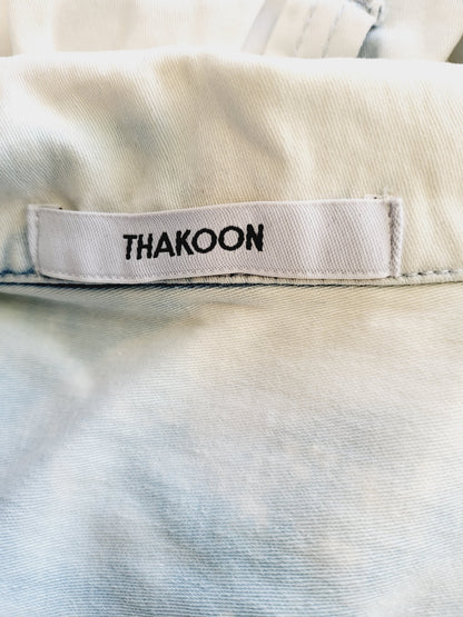 Thakoon Bleached Denim Utility Jumpsuit - /White Multi