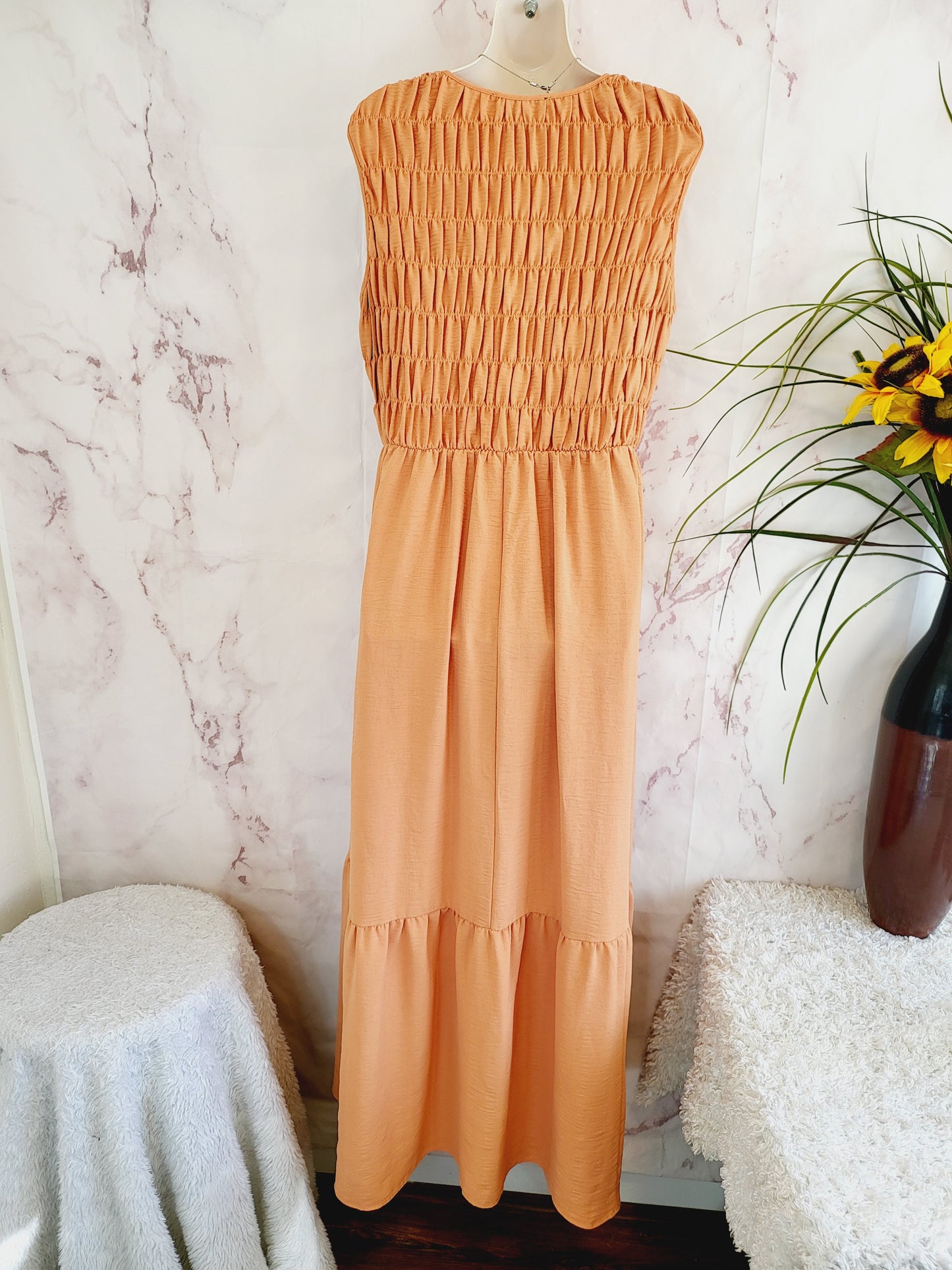 Donna Morgan Gemma Maxi Dress - Orange