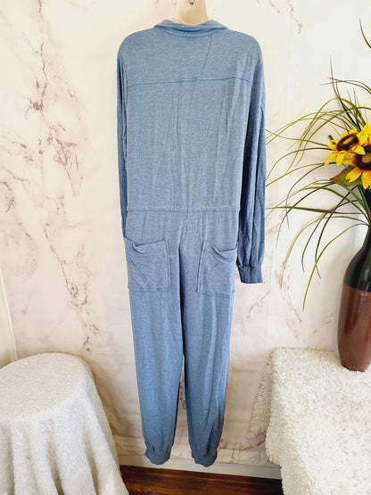 Boden Utility Jersey Jumpsuit - /Blue