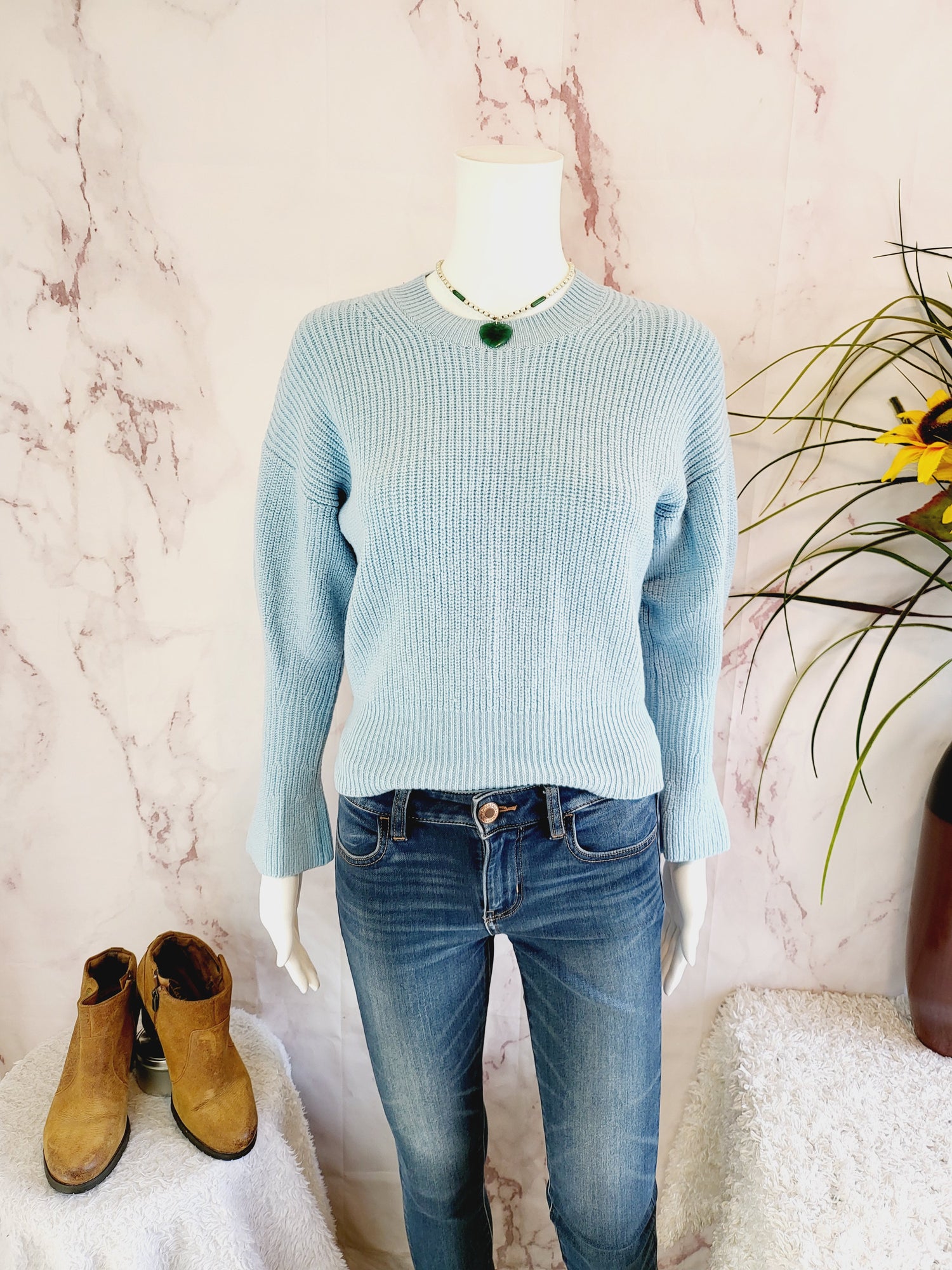 Joie Cropped Wool Sweater