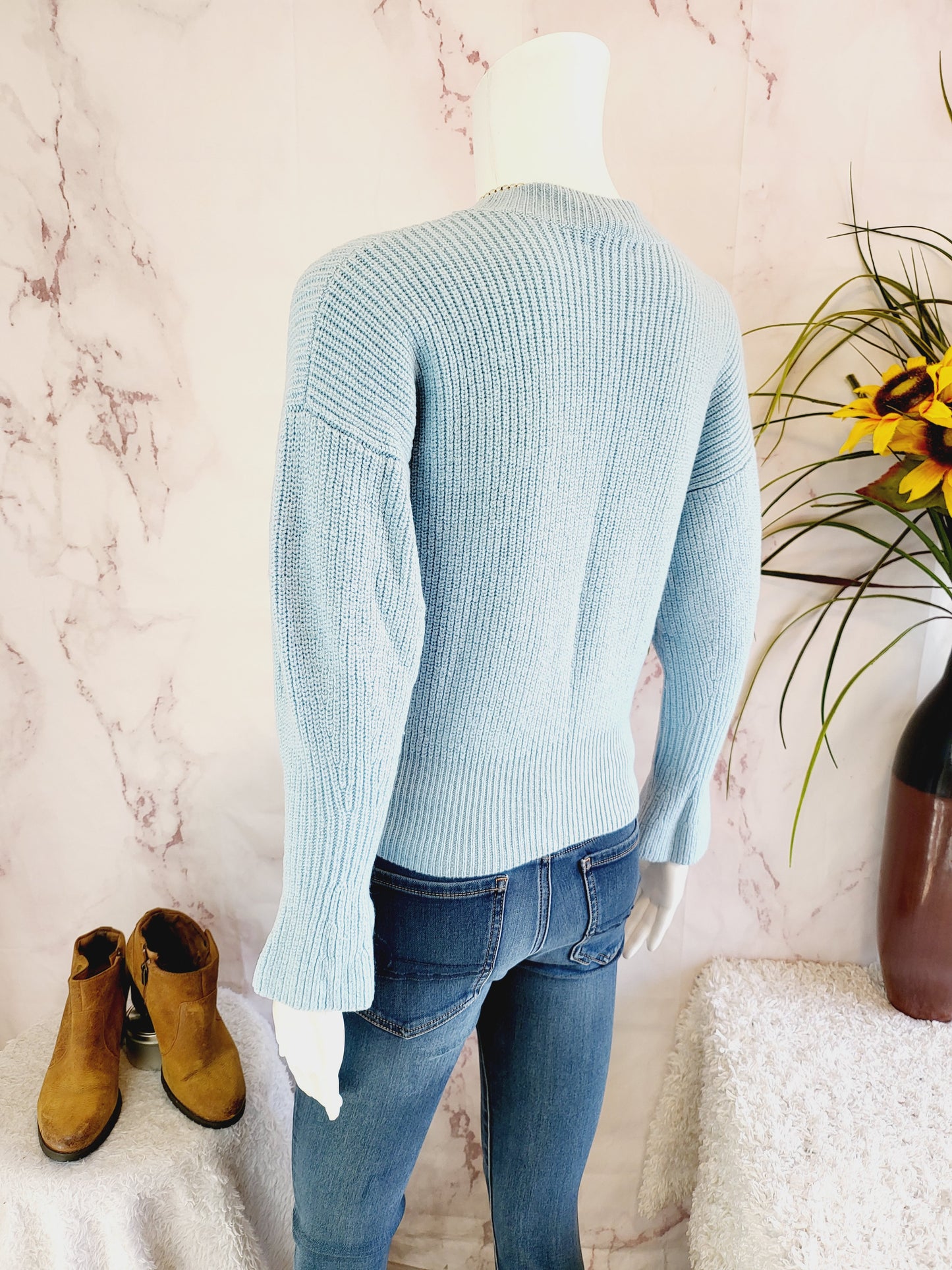 Joie Cropped Wool Sweater