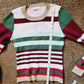 Parker Long Sleeve Crew Neck Ribbed Striped Sweater