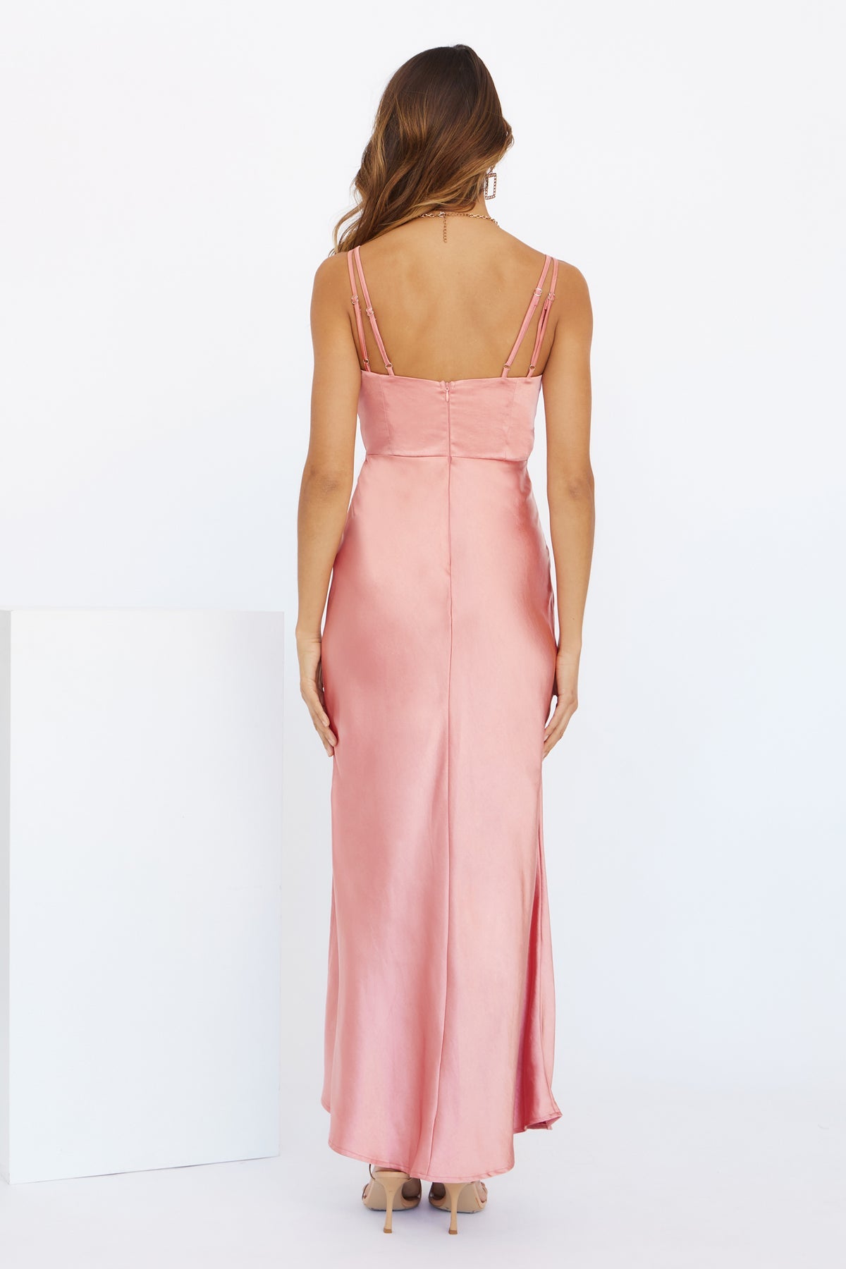 One And Only Coral Double Strap Maxi