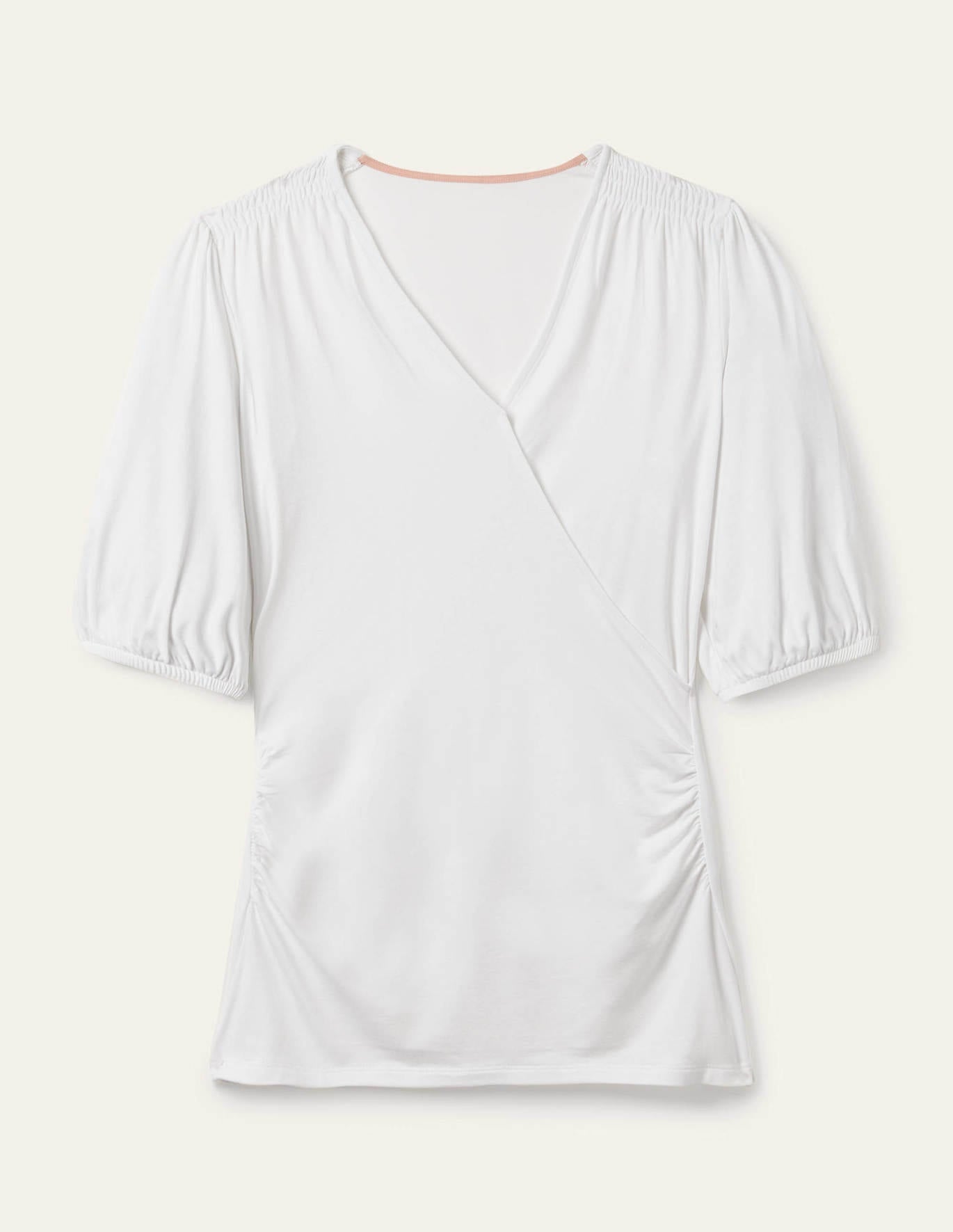 Boden Joanna Wrap Top - White - 20