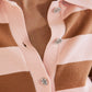 Boden Jewel Button Collared Open Cardigan - Stripes - Pink Multi/Milkshake/Camel Stripe - 10