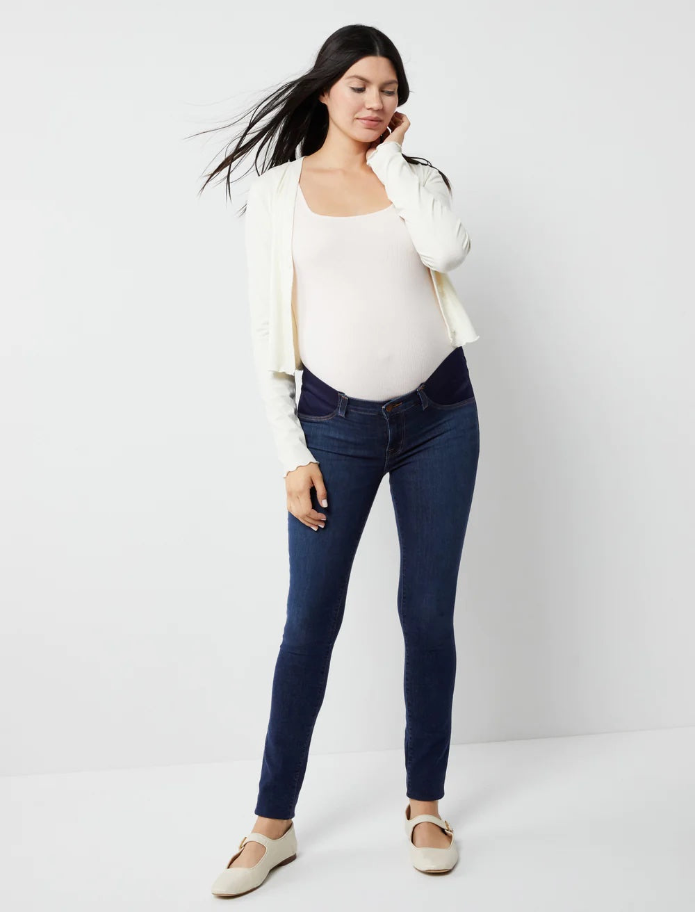 J Brand Mama J Super Skinny Maternity Jeans - /Navy - 29M