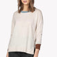 Lilla P Long Sleeve Colorblock Crewneck Sweater - /Beige Multi - S