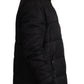 Dolce & Gabbana Elegant Black Hooded Parka Winter Jacket/IT46 | S/Black