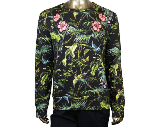 Gucci Gucci Men's Tropical Jungle Multicolor Cotton Small Sweatshirt/S/Multicolor