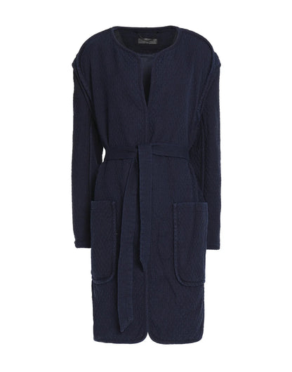 Rag &amp; Bone Quilted Self Tie Liner Coat - /Navy Size M