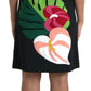 Dolce & Gabbana Elegant Jungle Motif Sheath Dress/IT50 | XXL/Black