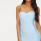 PrettyLittleThing Light Blue Bandage Bodycon Dress / L