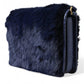 Dolce & Gabbana Dolce & Gabbana Exquisite Blue Mink Fur Shoulder Bag/Blue