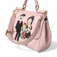 Dolce & Gabbana Chic Pink Sicily Leather Shoulder Bag/Pink