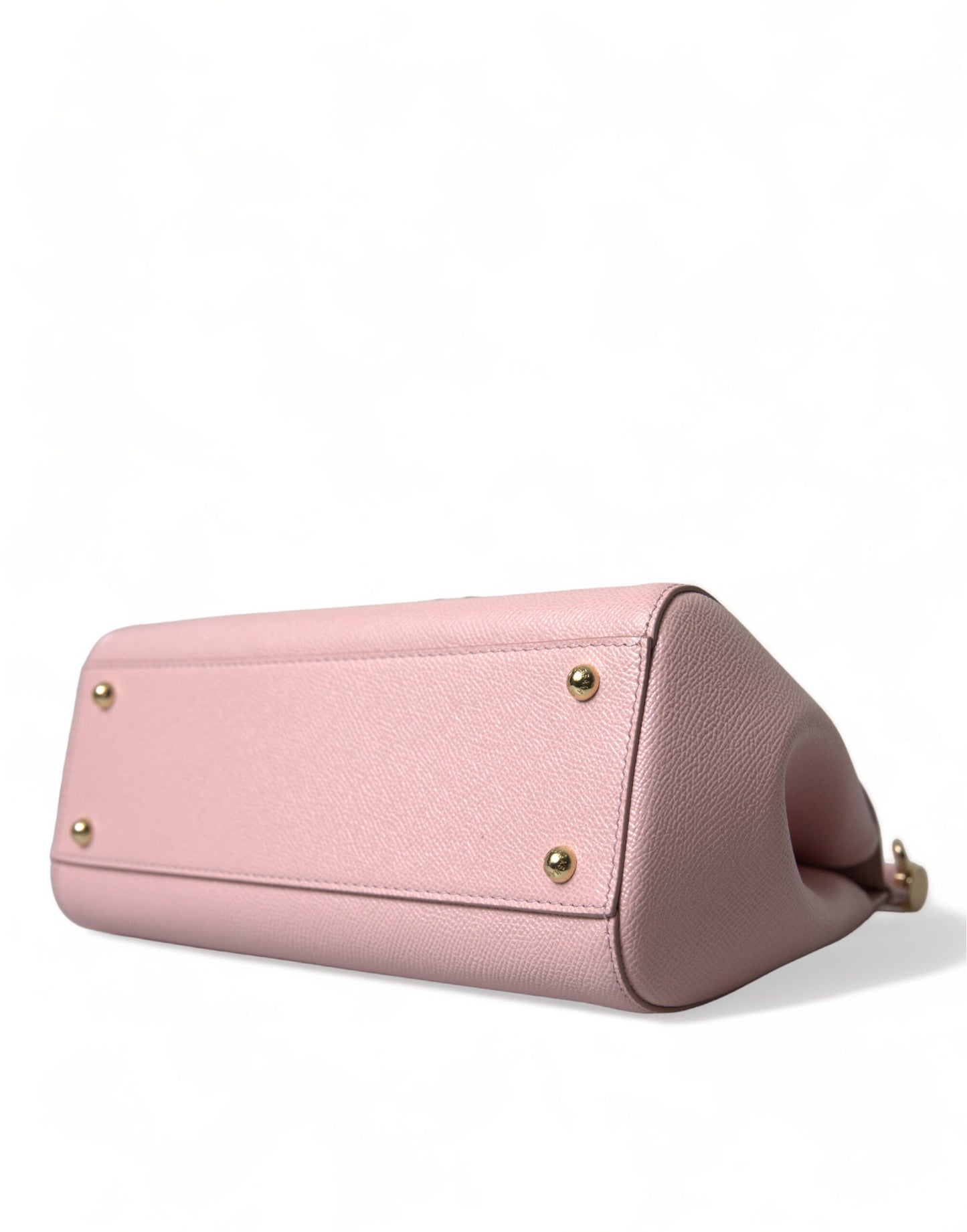 Dolce & Gabbana Chic Pink Sicily Leather Shoulder Bag/Pink