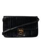 Dolce & Gabbana Dolce & Gabbana Elegant Eelskin Leather Shoulder Bag/Black