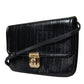 Dolce & Gabbana Dolce & Gabbana Elegant Eelskin Leather Shoulder Bag/Black