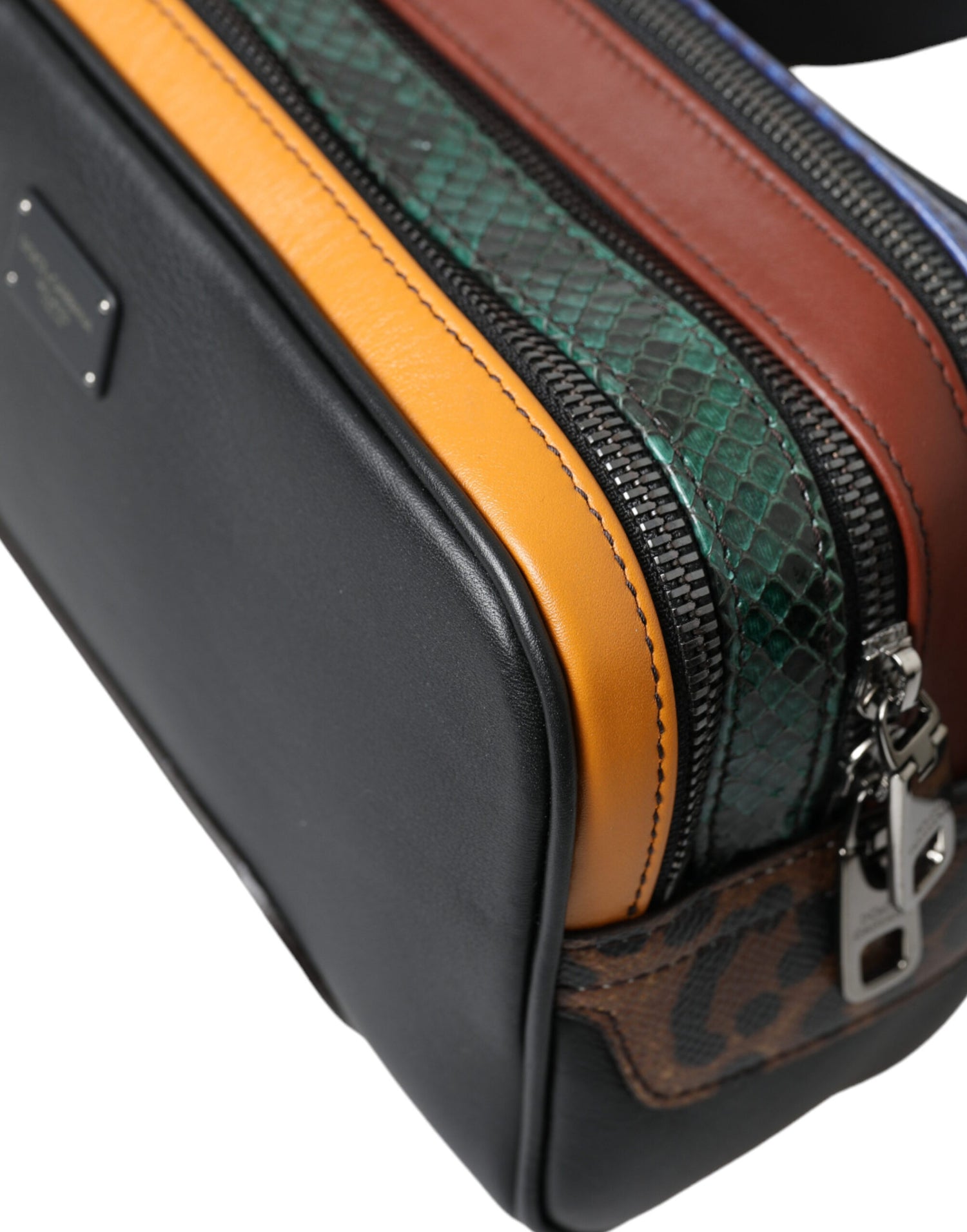 Dolce &amp; Gabbana Dolce &amp; Gabbana Exotic Leather Leopard Belt Bag/Multicolor