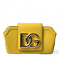 Dolce & Gabbana Dolce & Gabbana Exquisite Yellow Leather Eyewear Case/Yellow