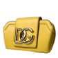 Dolce & Gabbana Dolce & Gabbana Exquisite Yellow Leather Eyewear Case/Yellow