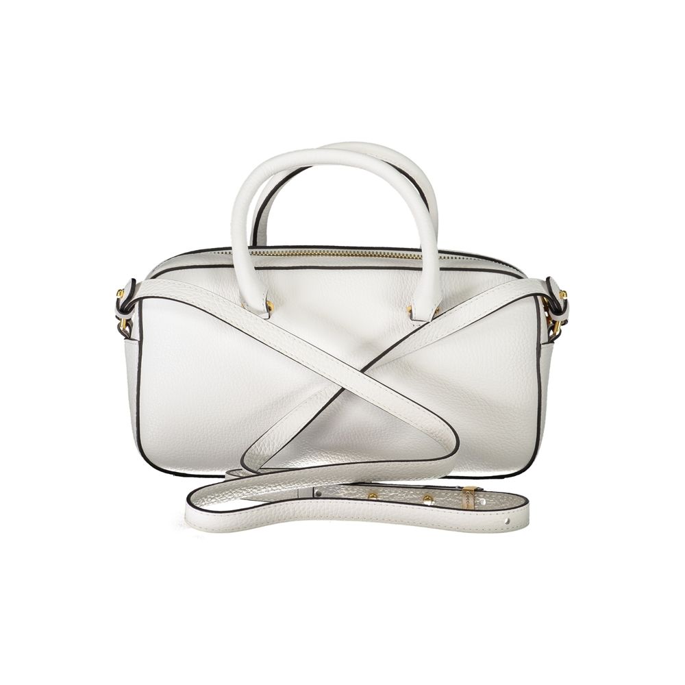 Coccinelle White Leather Handbag/White