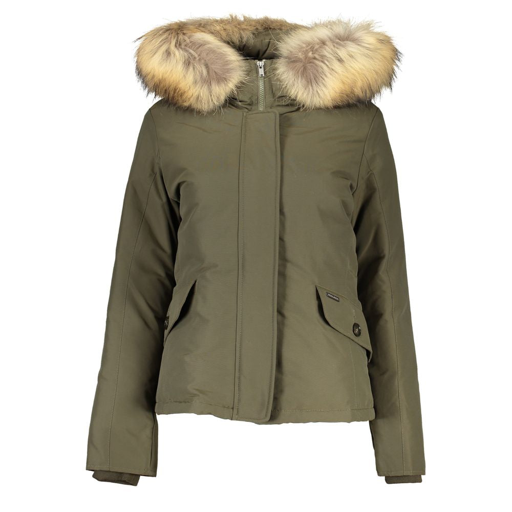 Woolrich Green Cotton Jackets &amp; Coat/S/Green