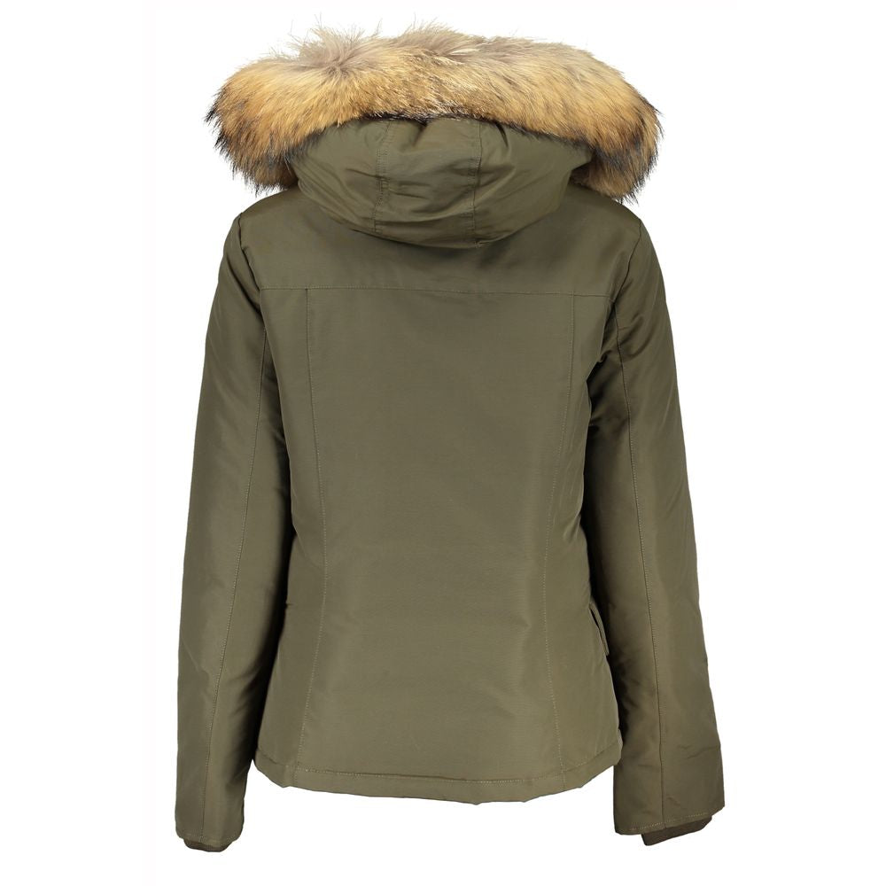 Woolrich Green Cotton Jackets &amp; Coat/S/Green