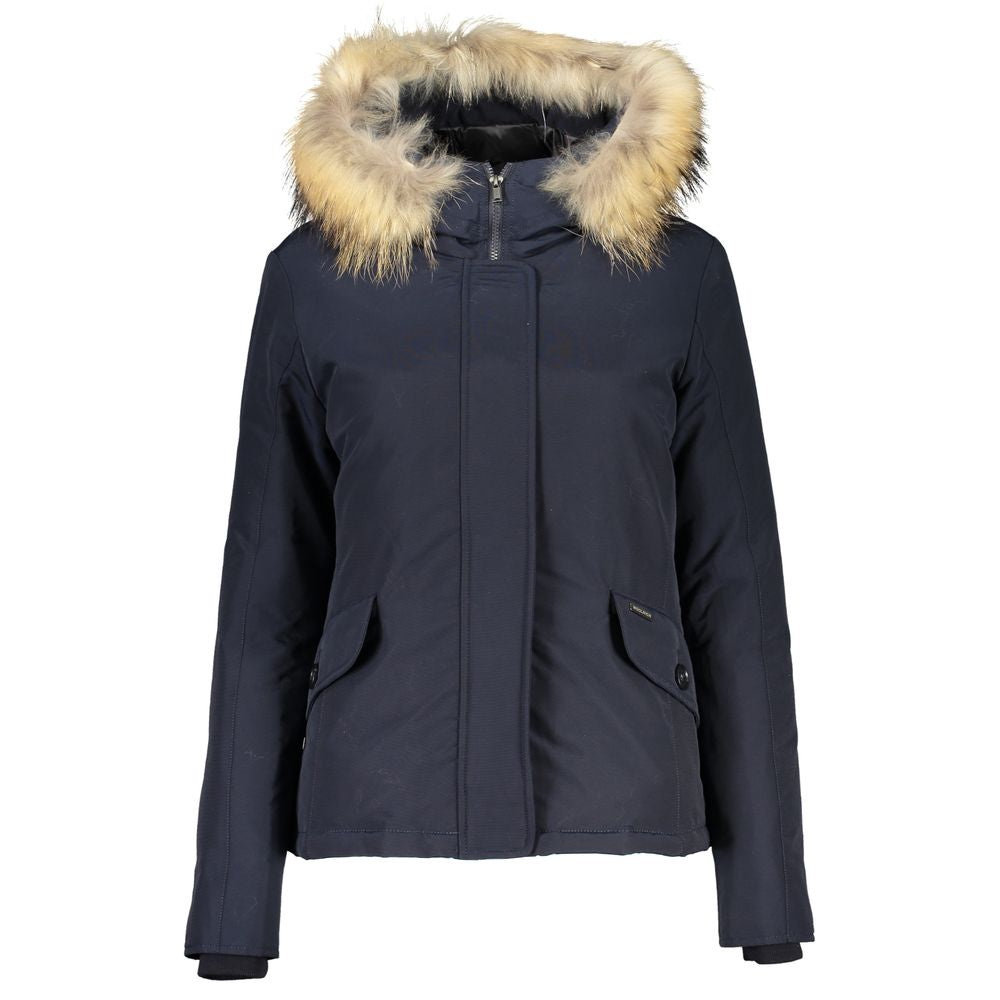 Woolrich Blue Cotton Jackets & Coat/S/Blue