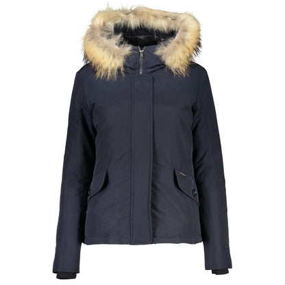 Woolrich Blue Cotton Jackets &amp; Coat/S/Blue