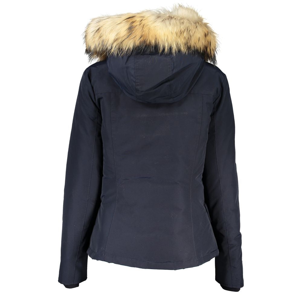 Woolrich Blue Cotton Jackets & Coat/S/Blue