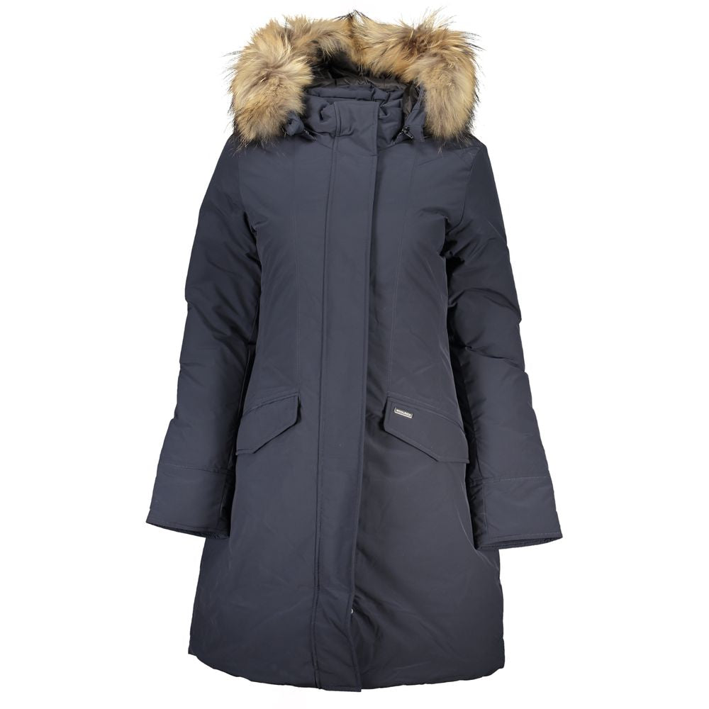 Woolrich Blue Cotton Jackets &amp; Coat/L/Blue