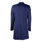 Made in Italy Navy Elegance Wool Coat for Men/IT54 | XXL/Blue