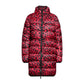 Love Moschino Love Moschino Chic Leopard Print Long Down Jacket/IT46 | L/Red