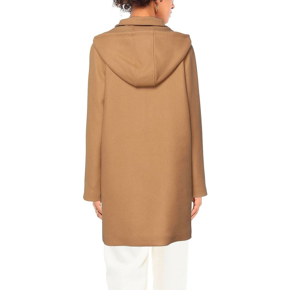 Love Moschino Brown Wool Women Coat/IT48 | XL/Brown