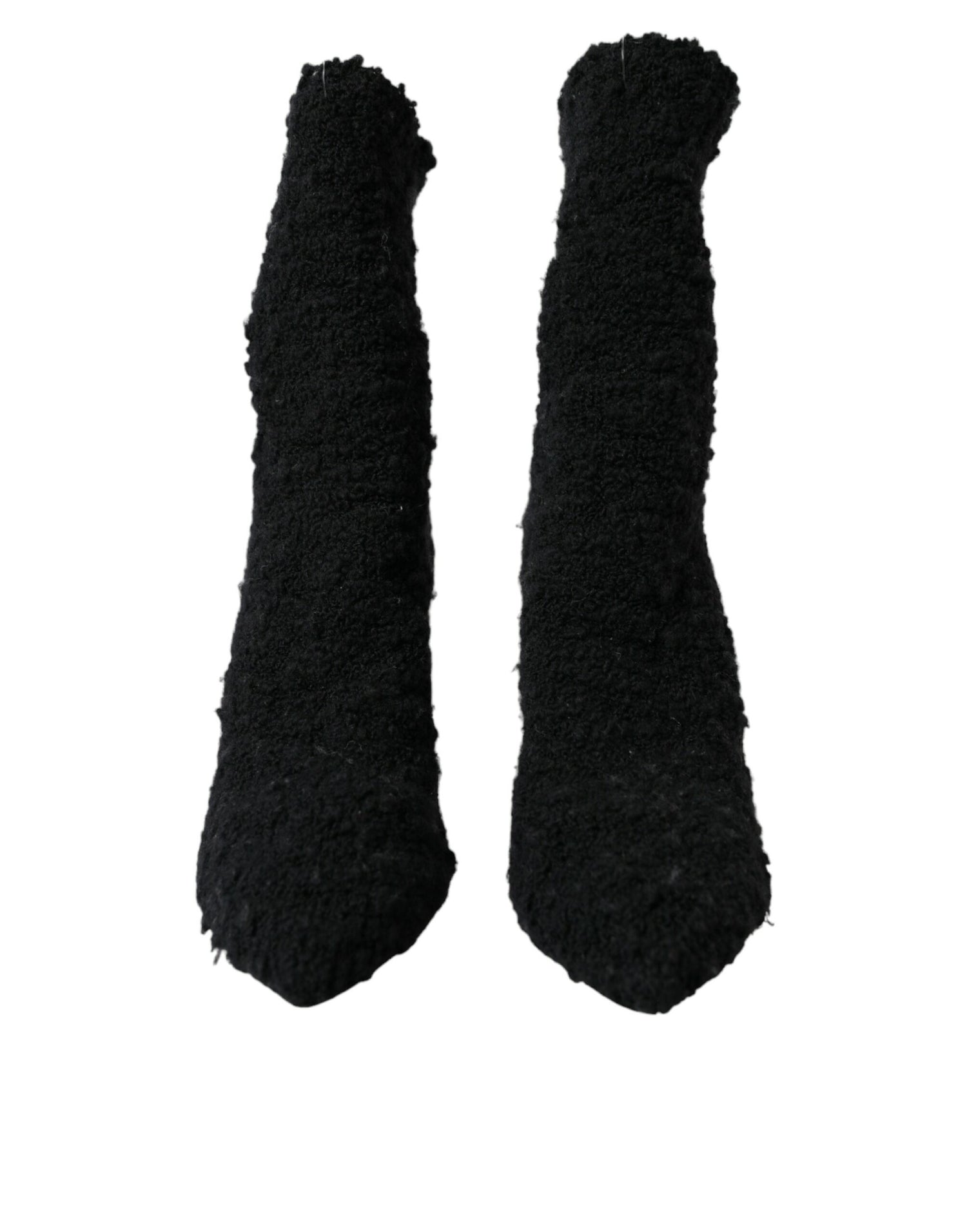 Dolce &amp; Gabbana Dolce &amp; Gabbana Black Stiletto Heels Mid Calf Boots Shoes/EU37.5/US7/Black