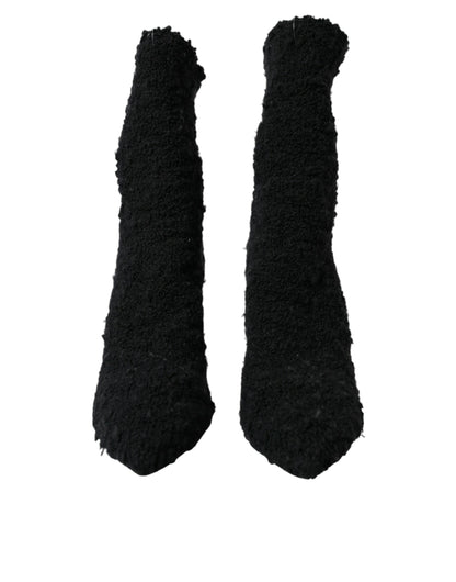 Dolce &amp; Gabbana Dolce &amp; Gabbana Black Stiletto Heels Mid Calf Boots Shoes/EU37.5/US7/Black