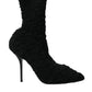 Dolce & Gabbana Dolce & Gabbana Black Stiletto Heels Mid Calf Boots Shoes/EU37.5/US7/Black