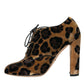 Dolce & Gabbana Dolce & Gabbana Brown Leopard Hair Lace Up Booties Shoes/EU35/US4.5/Brown