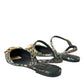 Dolce & Gabbana Dolce & Gabbana Multicolor Jacquard Crystal Slingback Sandals Shoes/EU40/US9.5/Multicolor