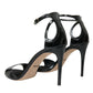 Dolce & Gabbana Dolce & Gabbana Black KEIRA Leather Heels Sandals Shoes/EU41/US10.5/Black