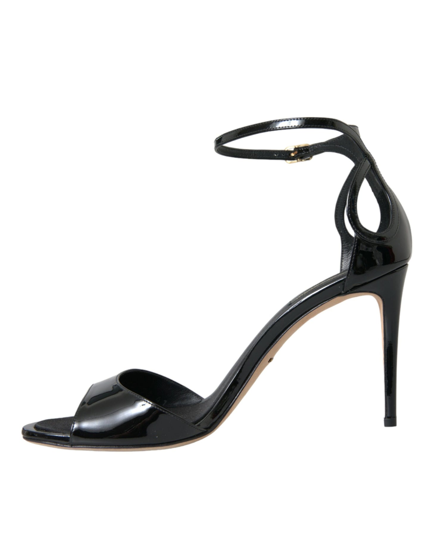 Dolce & Gabbana Dolce & Gabbana Black KEIRA Leather Heels Sandals Shoes/EU41/US10.5/Black