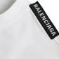 Balenciaga Balenciaga Off White Cotton Jersey Round Neck T-shirt/S/Off White